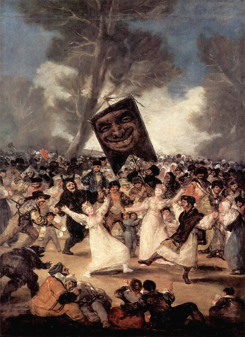 The Burial of the Sardine in Detail Francisco de Goya